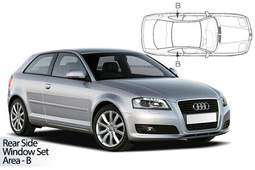 Parasolare Carshades Compatibile Audi A3 8P 2003-2013 Hatchback 3 Usi