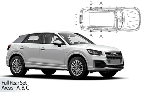 Parasolare Carshades Compatibile Audi Q2 2016-Prezent SUV