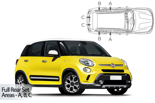 Parasolare Carshades Compatibile Fiat 500L 2012-Prezent Hatchback