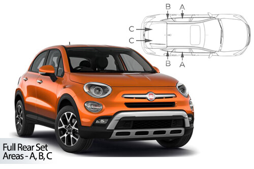 Parasolare Carshades Compatibile Fiat 500X 2014-Prezent SUV