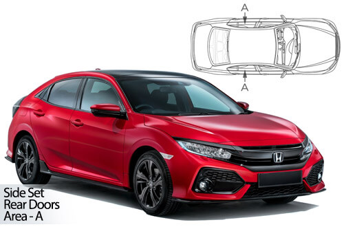 Parasolare Carshades Compatibile Honda Civic X 2015-2021 Hatchback