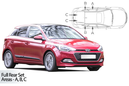 Parasolare Carshades Compatibile Hyundai i20 II 2014-2020 Hatchback