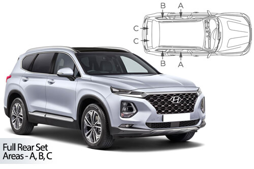 Parasolare Carshades Compatibile Hyundai Santa Fe IV 2018-Prezent SUV