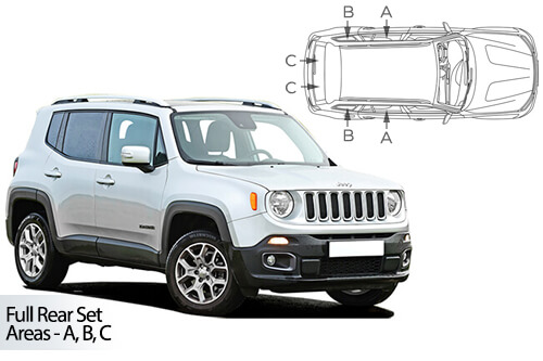 Parasolare Carshades Compatibile Jeep Renegade 2014-Prezent SUV