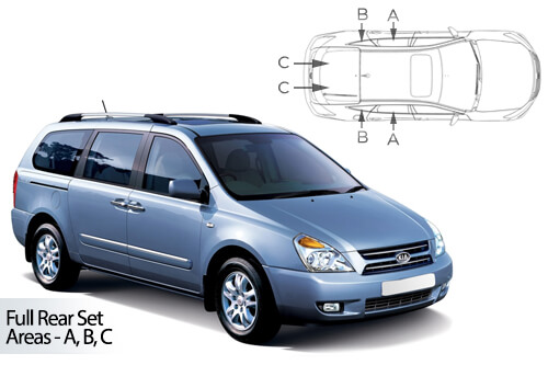 Parasolare Carshades Compatibile Kia Carnival II 2006-2014 Hatchback