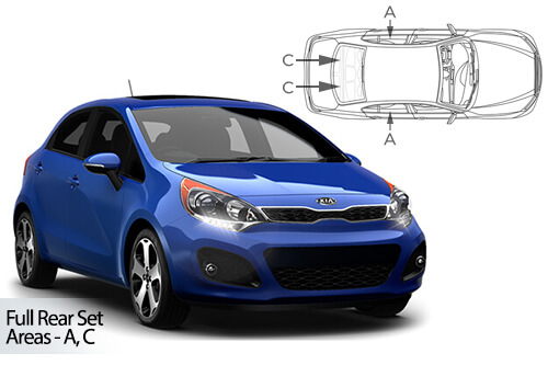 Parasolare Carshades Compatibile Kia Rio III 2011-2017 Hatchback