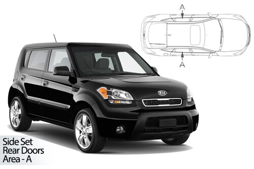 Parasolare Carshades Compatibile Kia Soul I 2008-2013 SUV