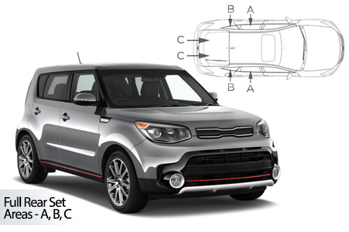 Parasolare Carshades Compatibile Kia Soul II 2013-2019 SUV