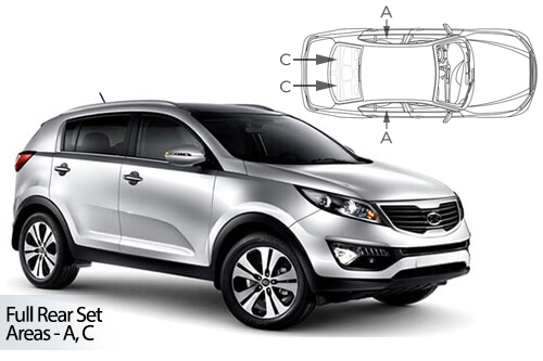 Parasolare Carshades Compatibile Kia Sportage III 2011-2015 SUV