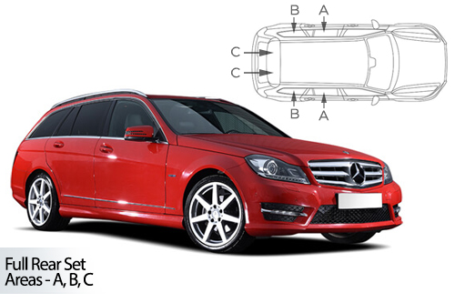 Parasolare Carshades Compatibile Mercedes C Class W204 2007-2015 Combi/ Break