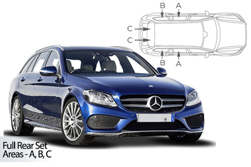 Parasolare Carshades Compatibile Mercedes C Class W205 2014-2021 Combi/ Break