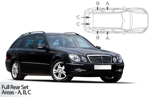 Parasolare Carshades Compatibile Mercedes E Class W211 2002-2009 Combi/ Break