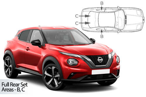 Parasolare Carshades Compatibile Nissan Juke II 2019-Prezent SUV