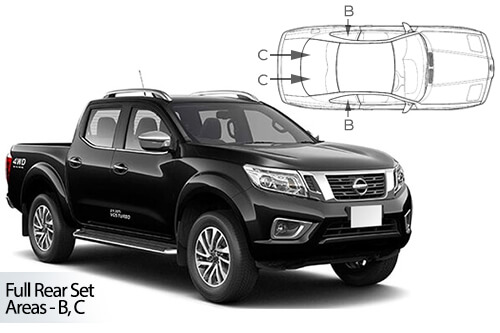 Parasolare Carshades Compatibile Nissan Navara 2014-Prezent Pick-Up