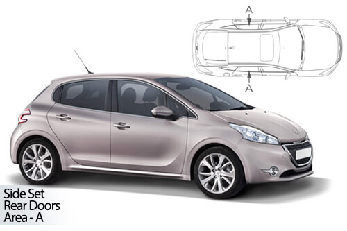 Parasolare Carshades Compatibile Peugeot 208 I 2012-2019 Hatchback