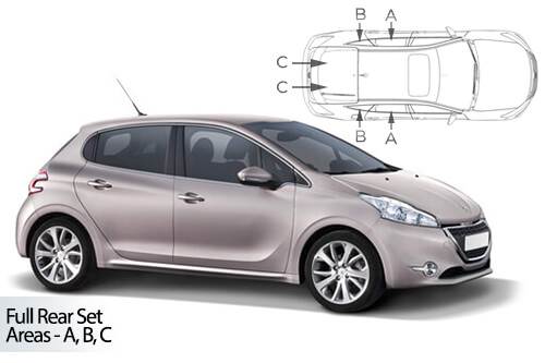 Parasolare Carshades Compatibile Peugeot 208 I 2012-2019 Hatchback