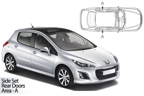 Parasolare Carshades Compatibile Peugeot 308 I 2007-2013 Hatchback