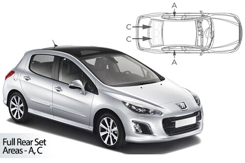 Parasolare Carshades Compatibile Peugeot 308 I 2007-2013 Hatchback