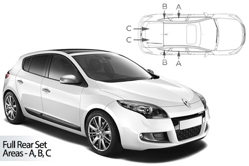 Parasolare Carshades Compatibile Renault Megane III 2009-2017 Hatchback