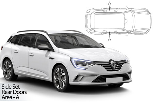 Parasolare Carshades Compatibile Renault Megane IV 2016-Prezent Combi/ Break