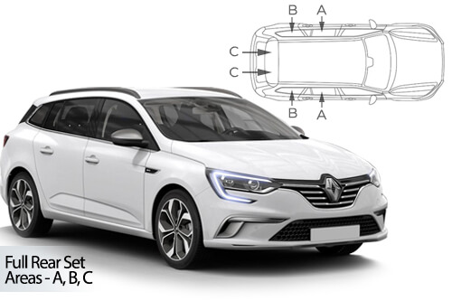 Parasolare Carshades Compatibile Renault Megane IV 2016-Prezent Combi/ Break