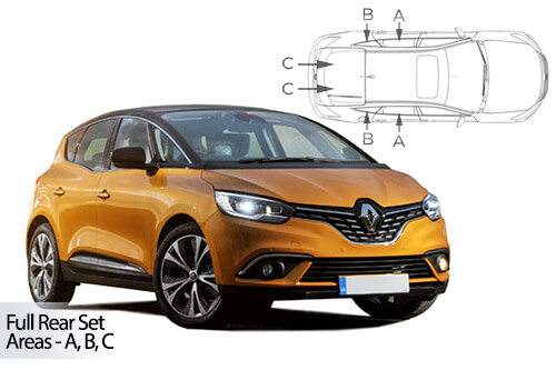 Parasolare Carshades Compatibile Renault Scenic IV 2016-Prezent Monovolum