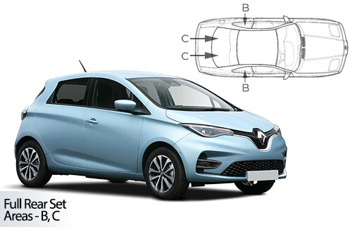 Parasolare Carshades Compatibile Renault Zoe 2012-Prezent Hatchback