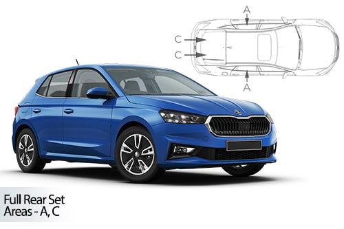 Parasolare Carshades Compatibile Skoda Fabia IV 2021-Prezent Hatchback