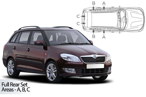 Parasolare Carshades Compatibile Skoda Fabia II 2007-2014 Combi/ Break