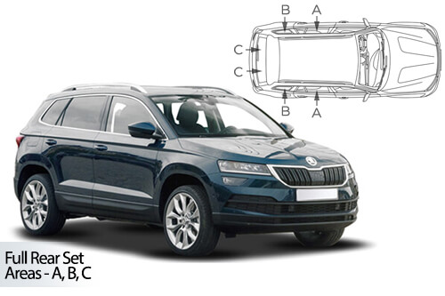 Parasolare Carshades Compatibile Skoda Karoq I 2017-Prezent SUV