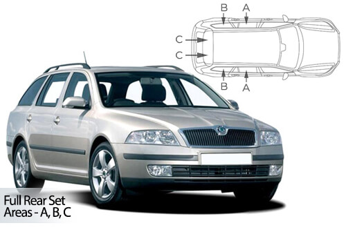 Parasolare Carshades Compatibile Skoda Octavia II 2004-2013 Combi/ Break