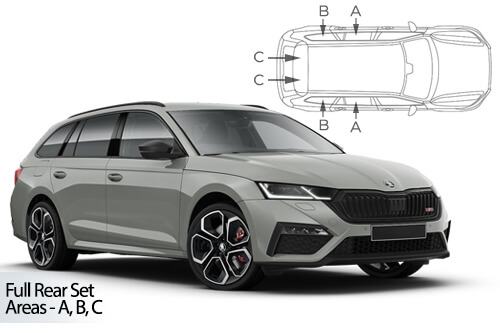 Parasolare Carshades Compatibile Skoda Octavia IV 2020-Prezent Combi/ Break