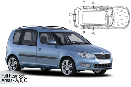 Parasolare Carshades Compatibile Skoda Roomster 2006-2015 Monovolum