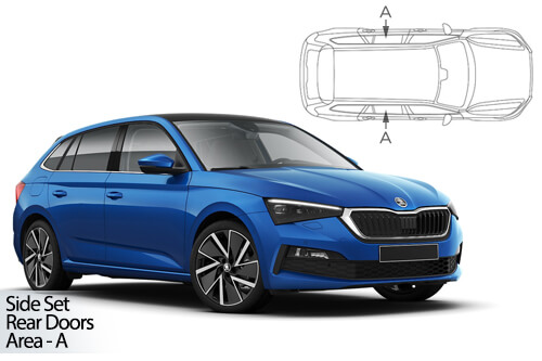 Parasolare Carshades Compatibile Skoda Scala I 2018-Prezent Hatchback