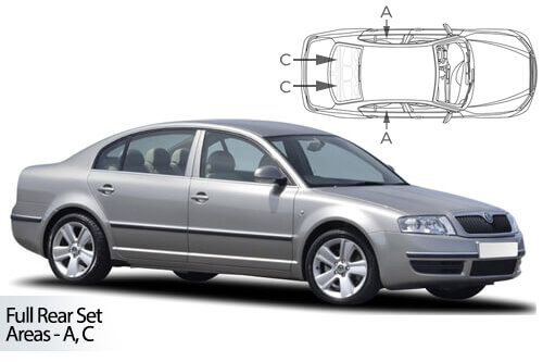 Parasolare Carshades Compatibile Skoda Superb I 2001-2008 Sedan/ Berlina