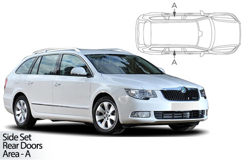 Parasolare Carshades Compatibile Skoda Superb II 2008-2015 Combi/ Break