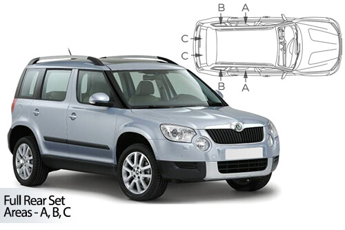 Parasolare Carshades Compatibile Skoda Yeti 2009-2017 SUV