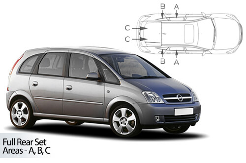 Parasolare Carshades Compatibile Opel Meriva A 2003-2010 Monovolum