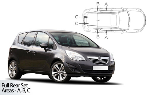 Parasolare Carshades Compatibile Opel Meriva B 2010-2017 Monovolum