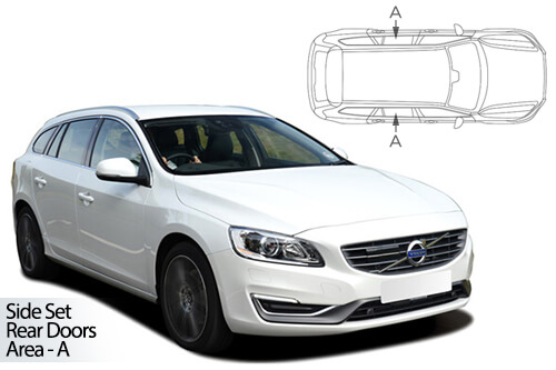 Parasolare Carshades Compatibile Volvo V60 I 2010-2018 Combi/ Break