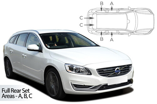 Parasolare Carshades Compatibile Volvo V60 I 2010-2018 Combi/ Break