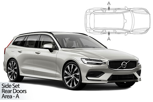 Parasolare Carshades Compatibile Volvo V60 II 2018-Prezent Combi/ Break