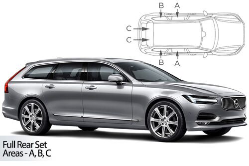 Parasolare Carshades Compatibile Volvo V90 2016-Prezent Combi/ Break