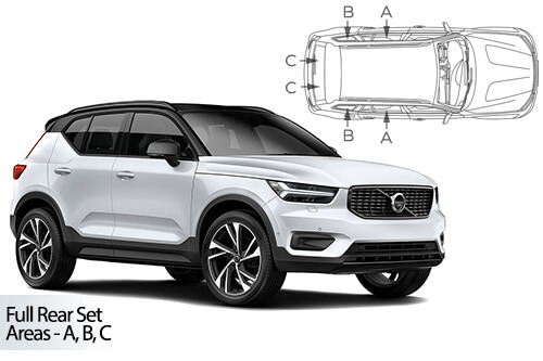 Parasolare Carshades Compatibile Volvo XC40 2018-Prezent SUV