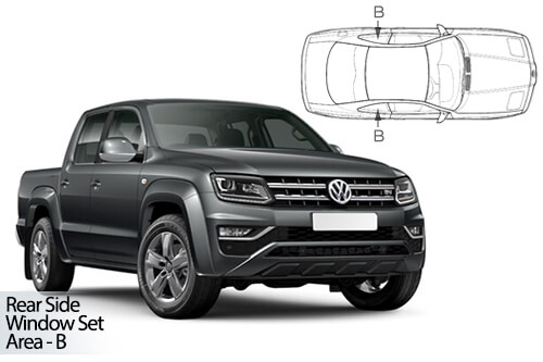 Parasolare Carshades Compatibile Volkswagen Amarok 2010-Prezent Pick-Up