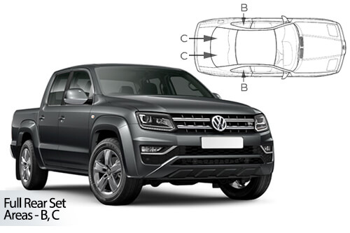 Parasolare Carshades Compatibile Volkswagen Amarok 2010-Prezent Pick-Up