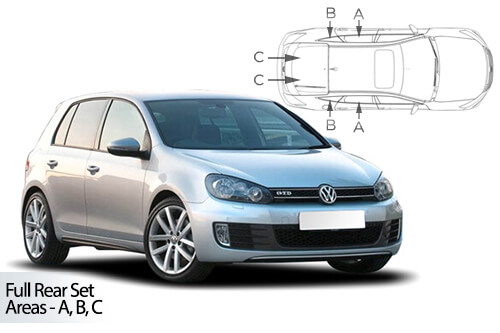 Parasolare Carshades Compatibile Volkswagen Golf Mk6 2008-2013 Hatchback