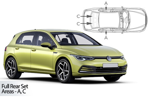 Parasolare Carshades Compatibile Volkswagen Golf Mk8 2020-Prezent Hatchback