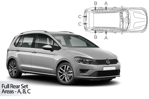 Parasolare Carshades Compatibile Volkswagen Golf Sporstvan 2013-2020 Monovolum